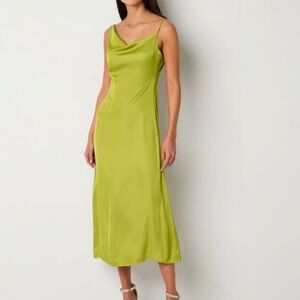 Worthington Silky Green Evening Dress